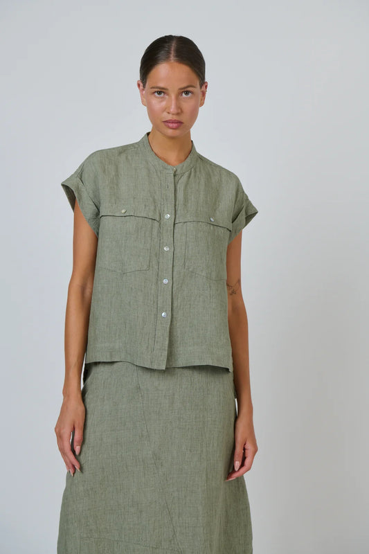 GA734 LINEN TOP