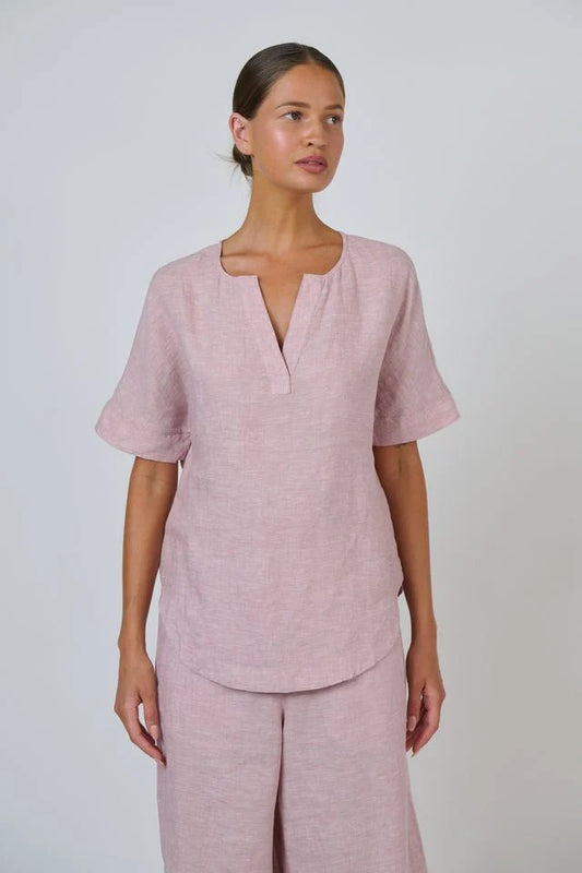 GA718 LINEN TOP