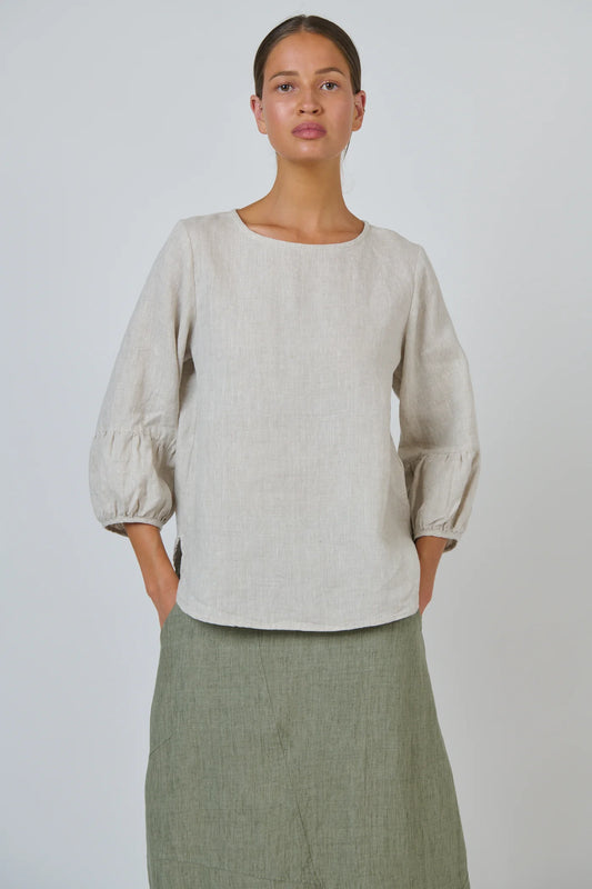 GA651 LINEN TOP