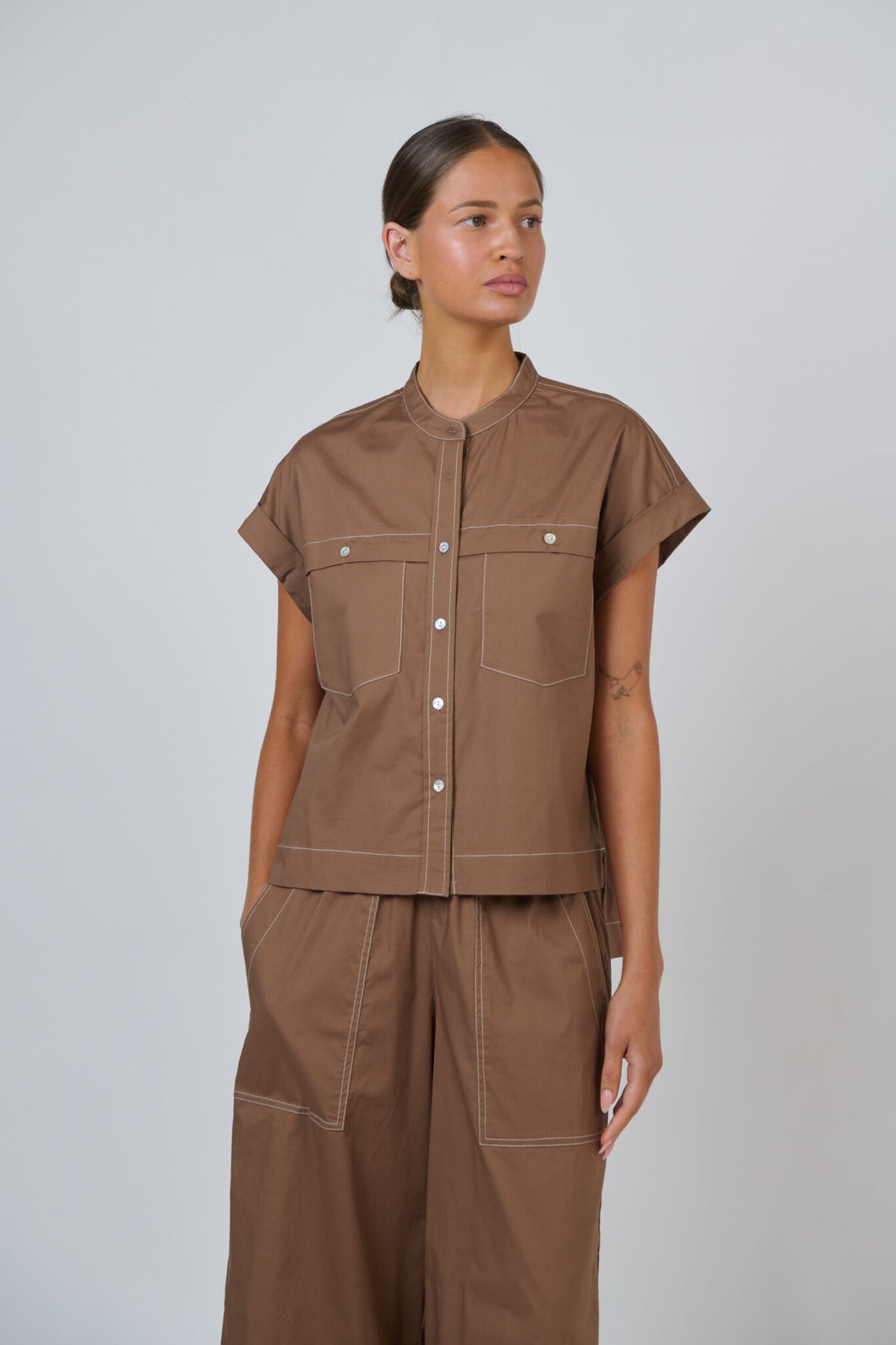 GA734 POPLIN TOP