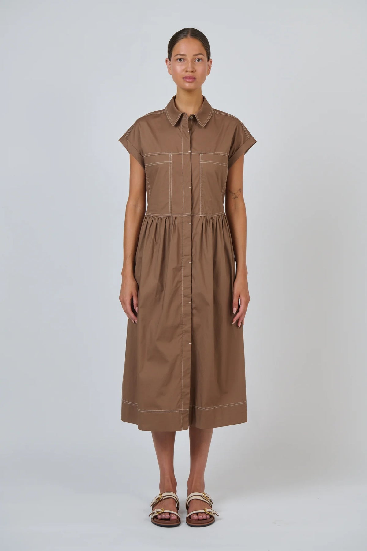GA738 POPLIN DRESS