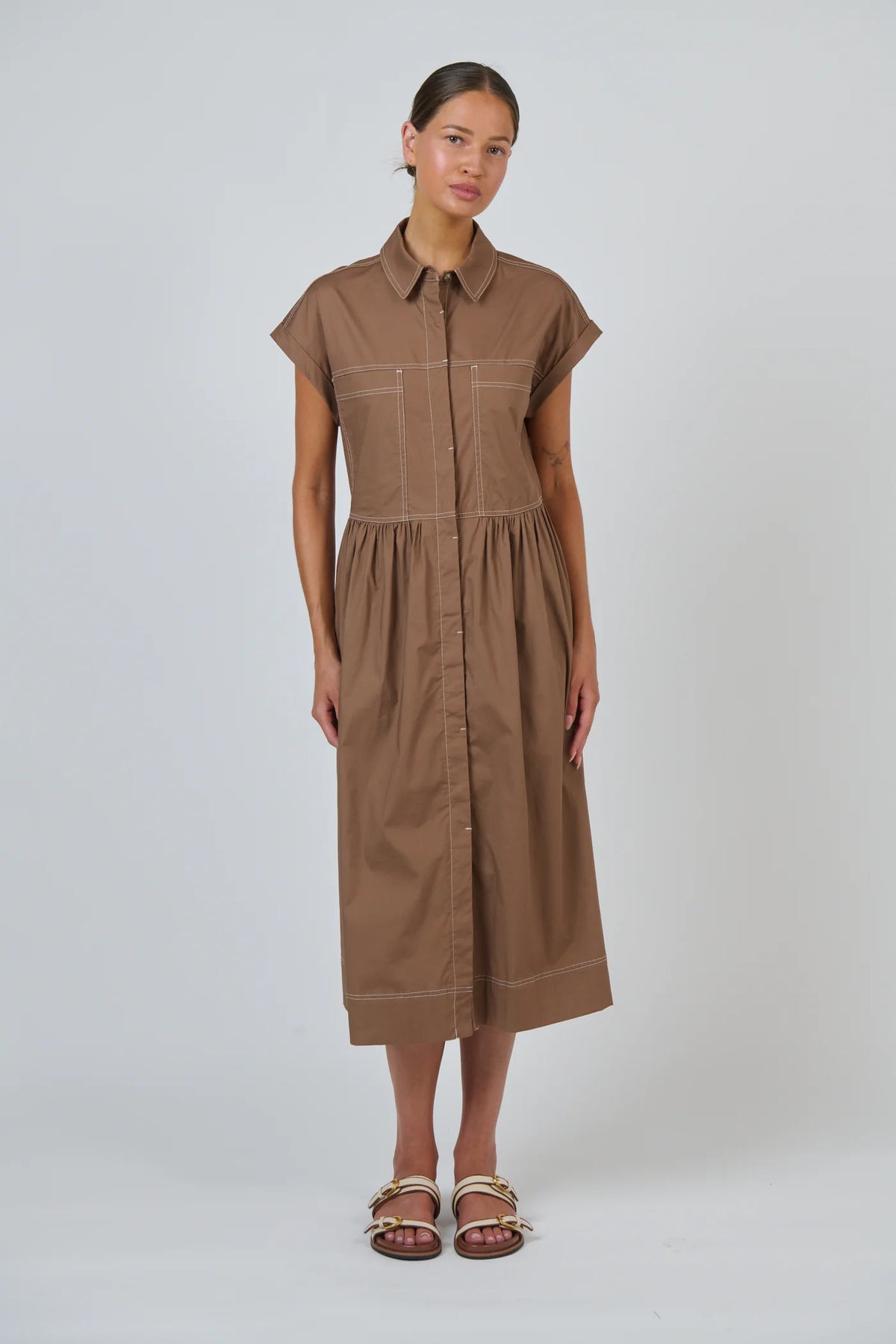 GA738 POPLIN DRESS