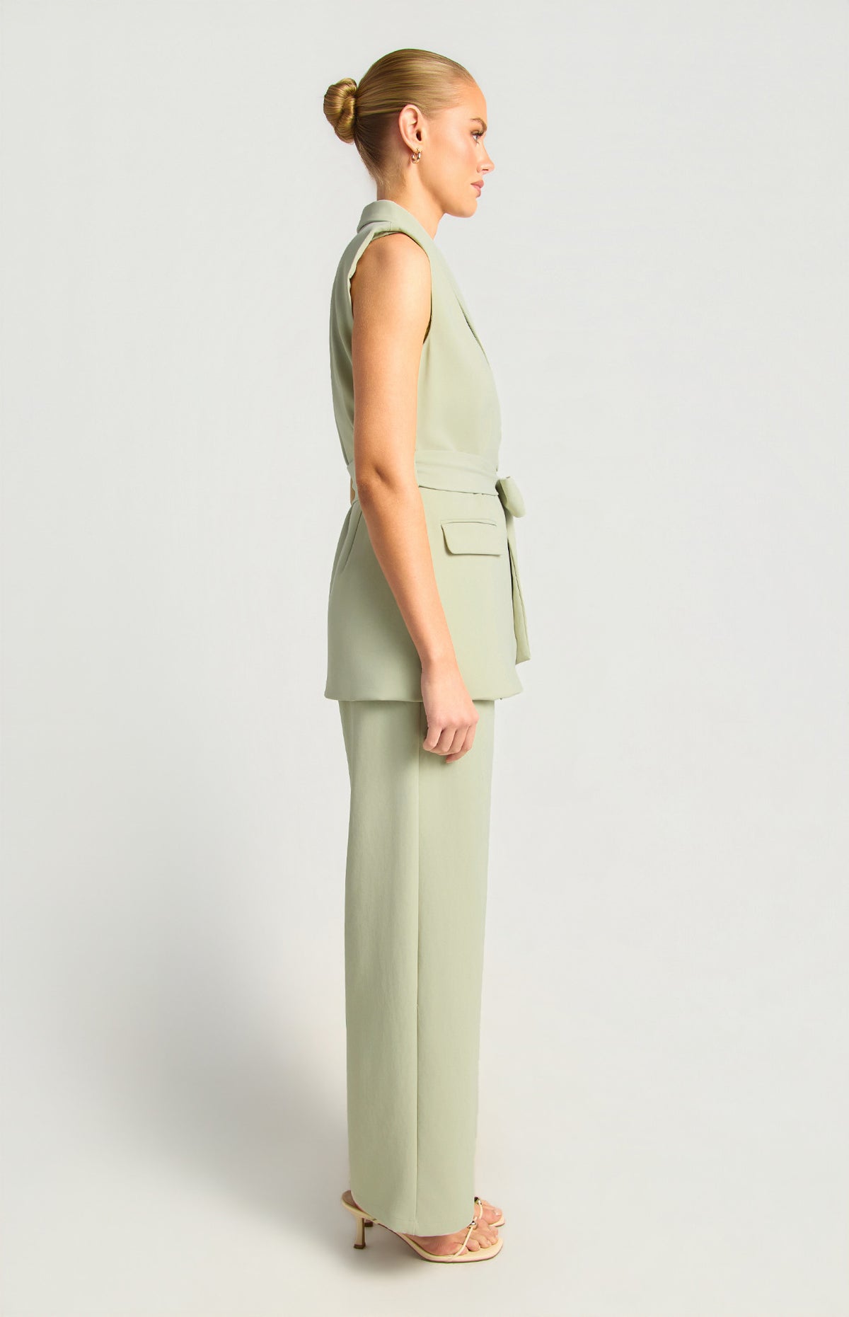 SAGE BLAZER VEST