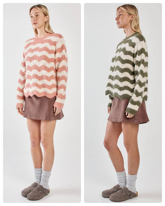 NIKKITA WAVY STRIPE KNIT