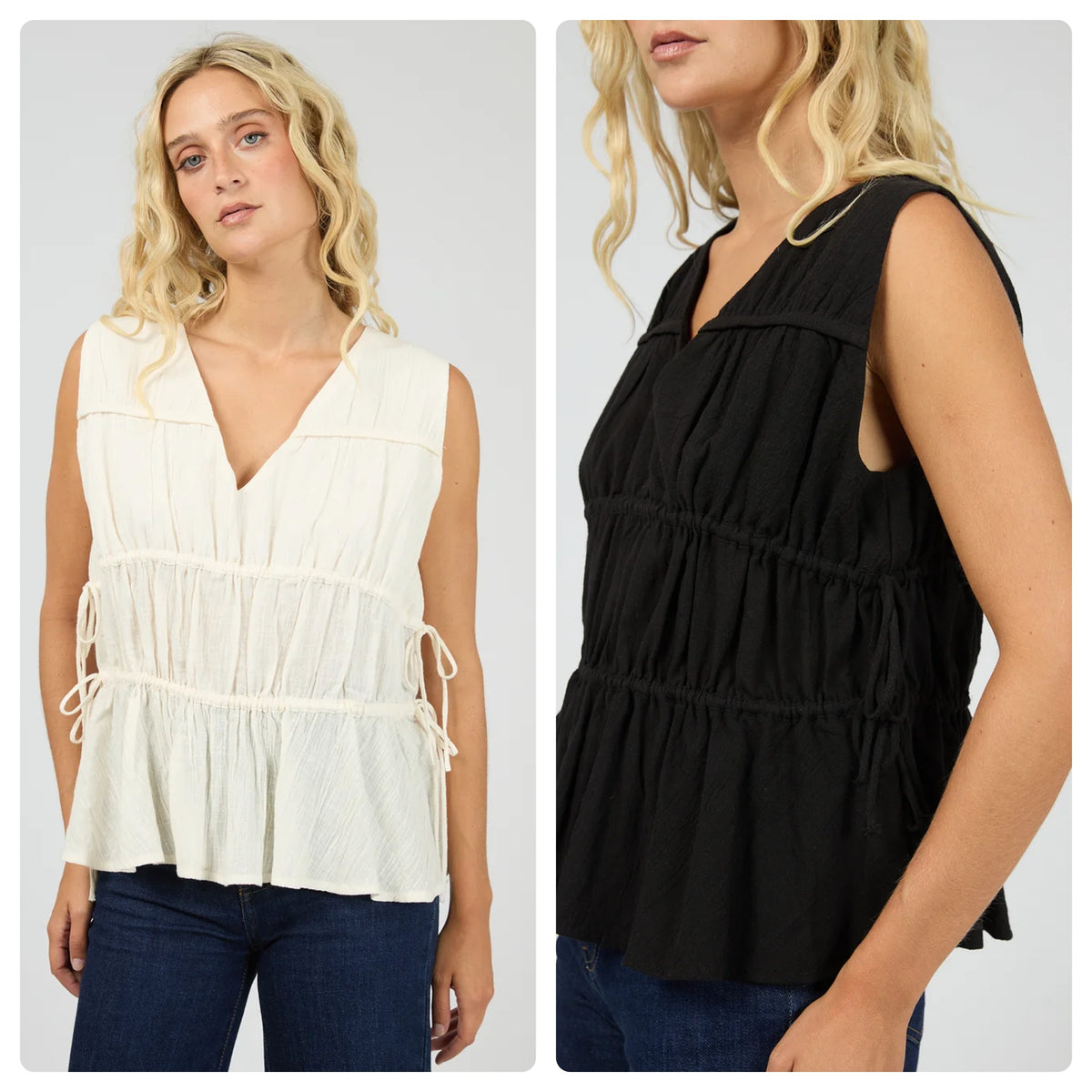 AAE HEIDI RUCHED TOP