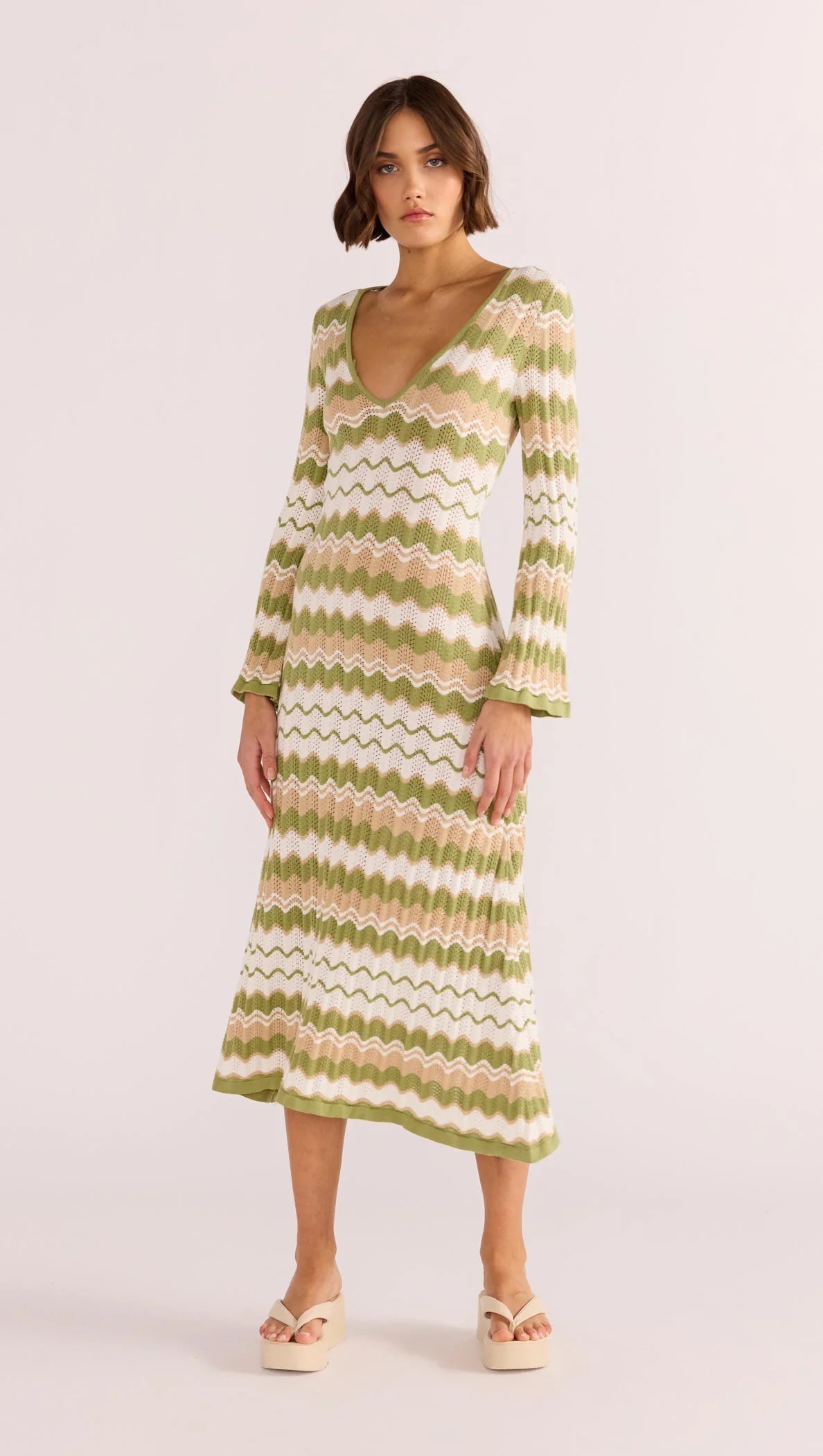 MELODY KNIT MIDI DRESS