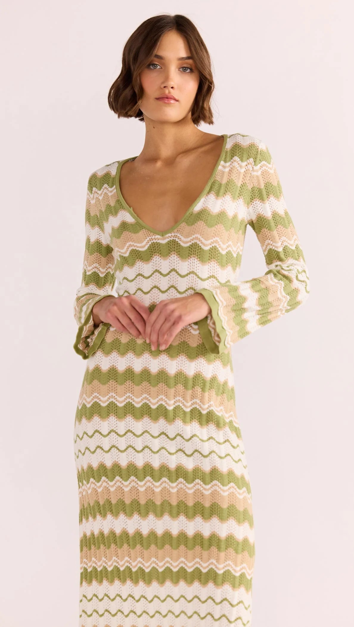 MELODY KNIT MIDI DRESS