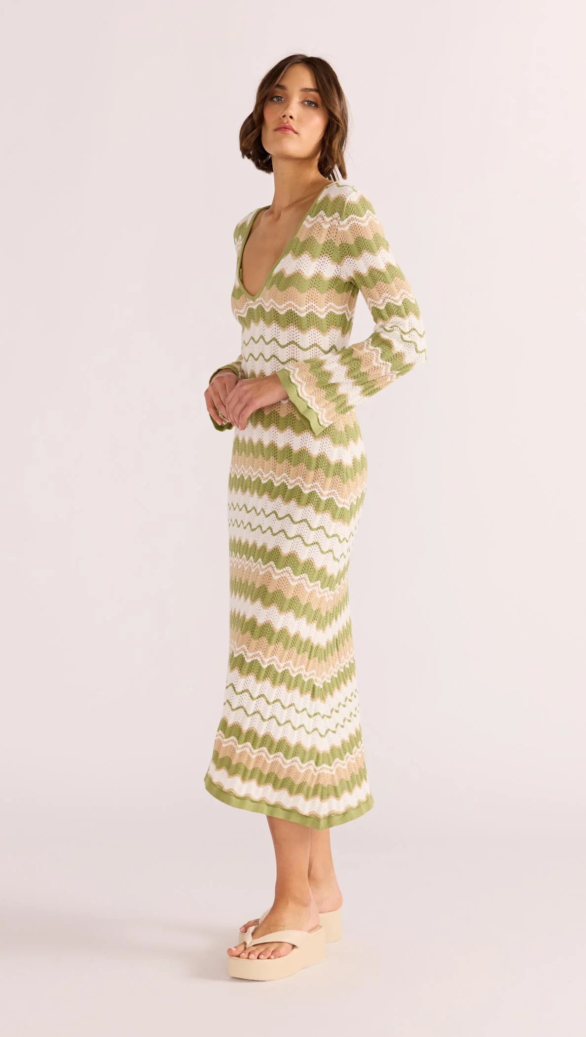 MELODY KNIT MIDI DRESS