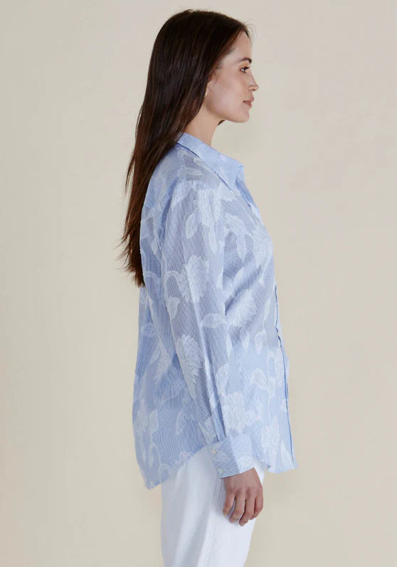 LACE STRIPE SHIRT