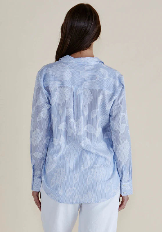 LACE STRIPE SHIRT