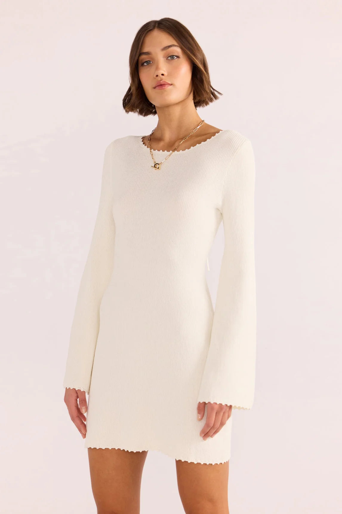 ISLA BOUCLE KNIT MINI DRESS