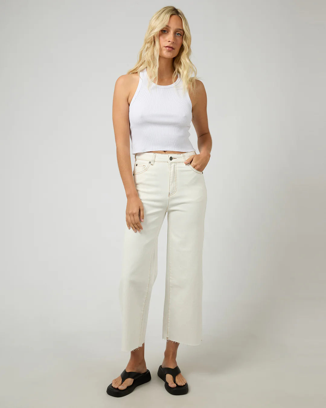 CHARLIE HIGH RISE (VINETAGE WHITE