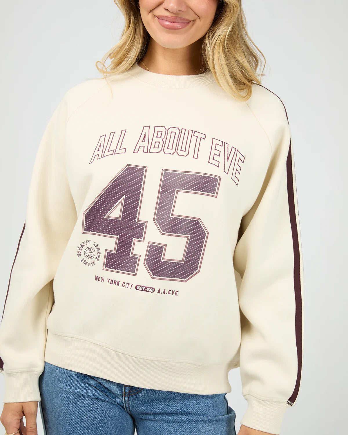 COLLEGE CONTRAST RAGLAN CREW