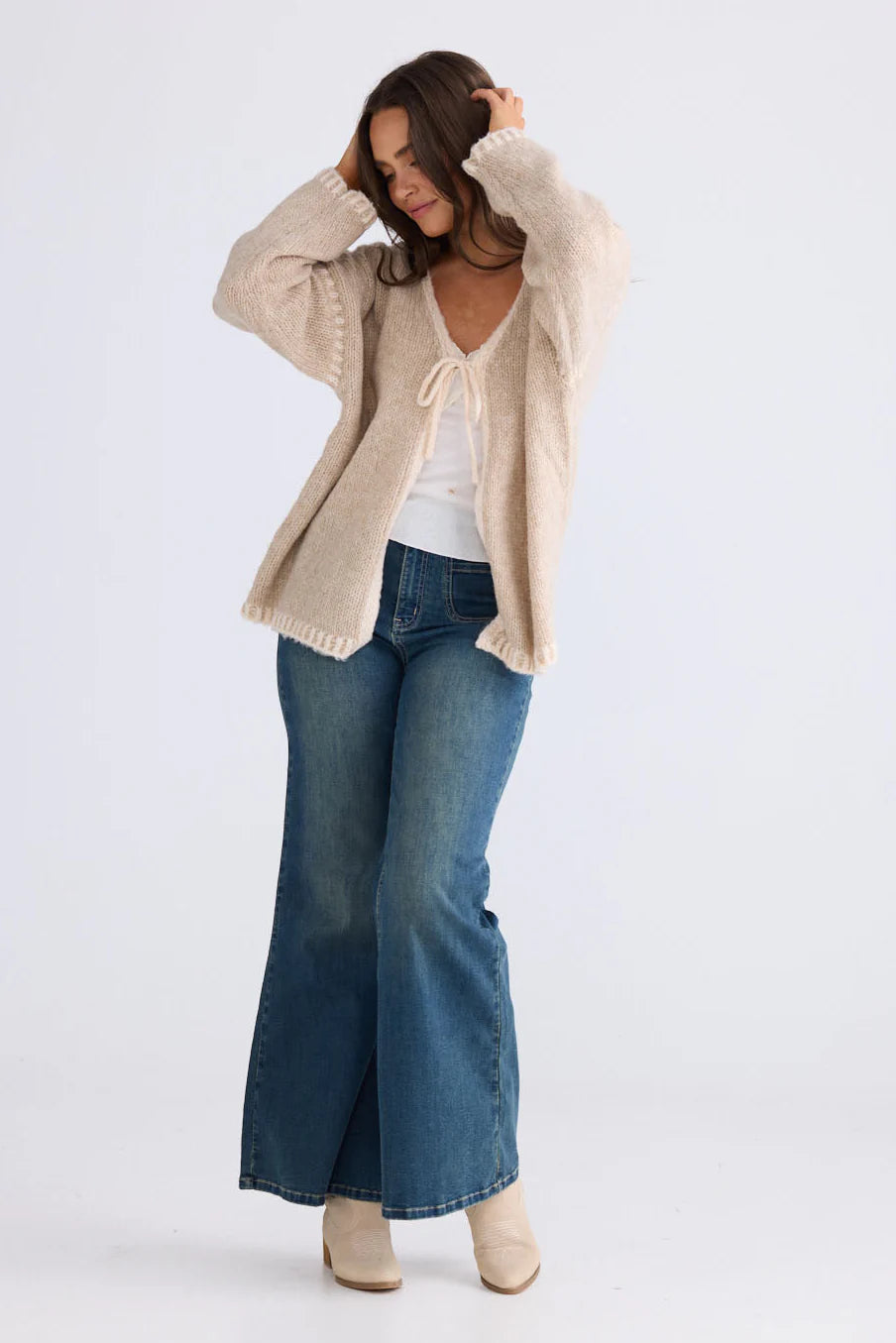 CALLA TIE CARDI