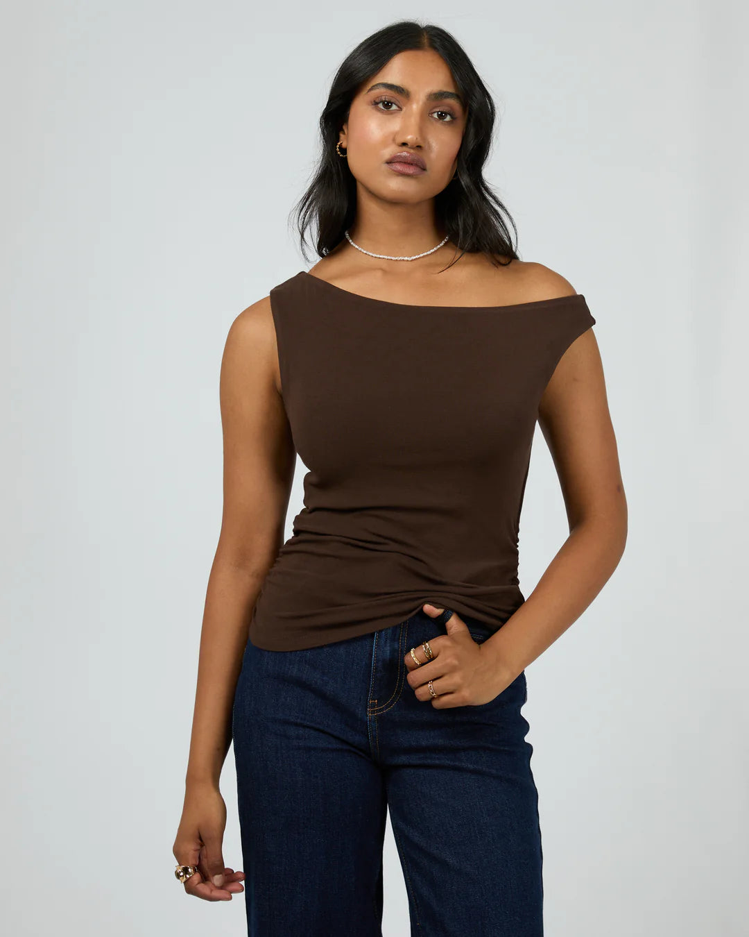 KYLIE OFF SHOULDER TOP