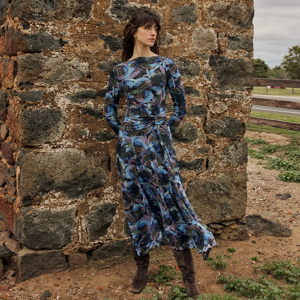 ALIX FIT AND FLARE DRESS