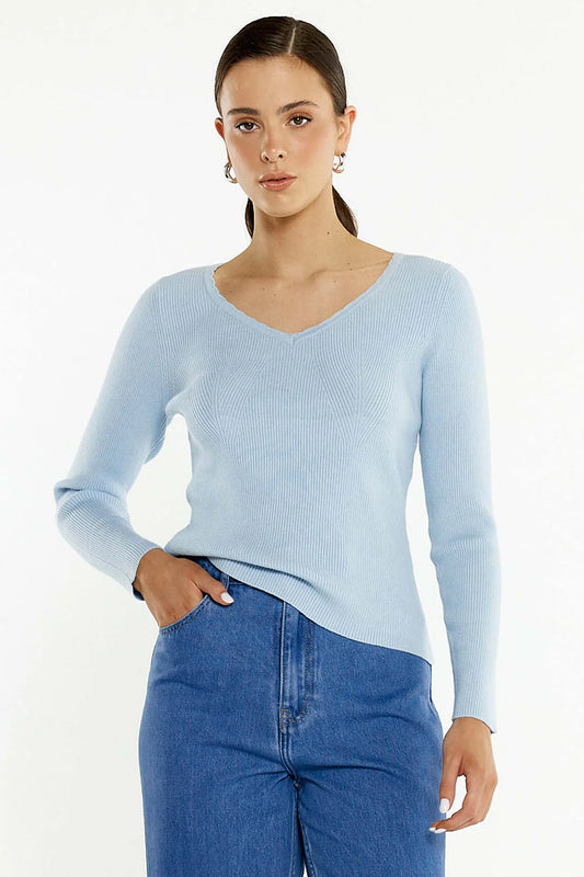 HOPE TRIM KNIT TOP