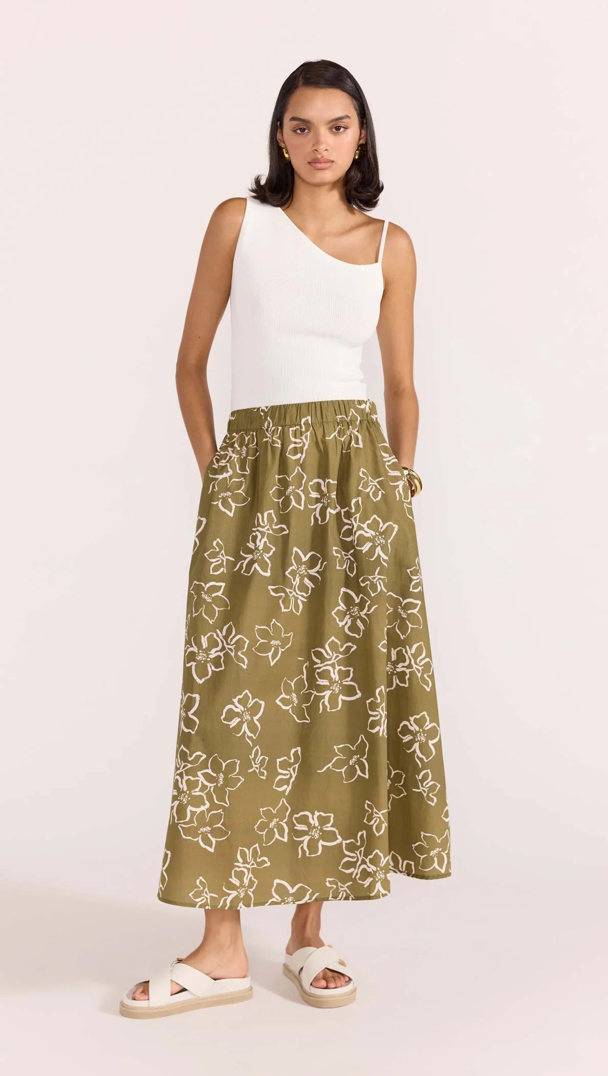 INES MIDI SKIRT