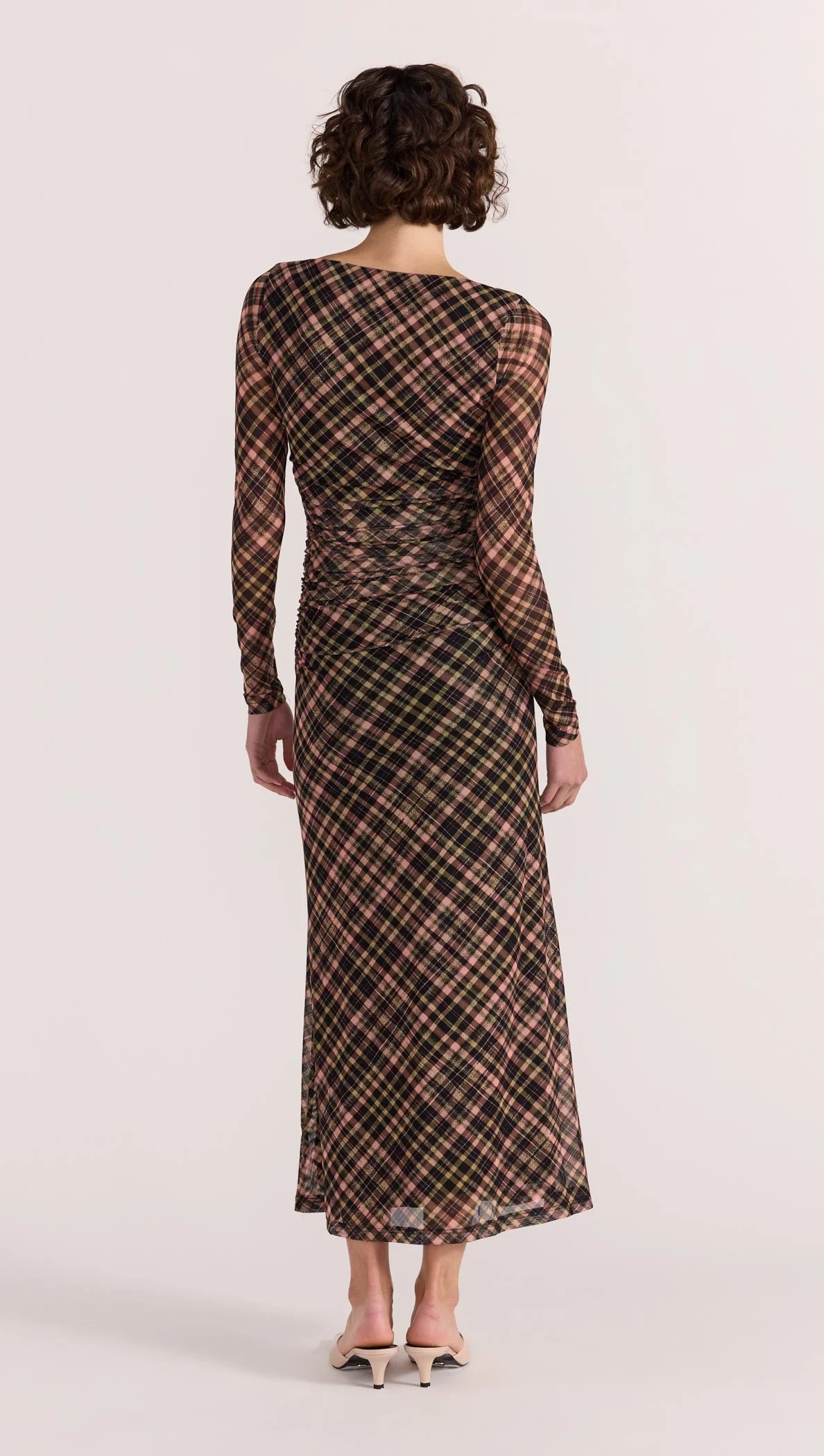 REIGN MESH MIDI DRESS