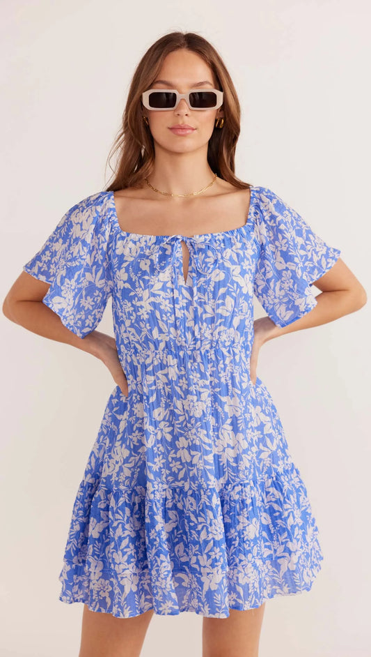 WAVERLY FLUTTER MINI DRESS