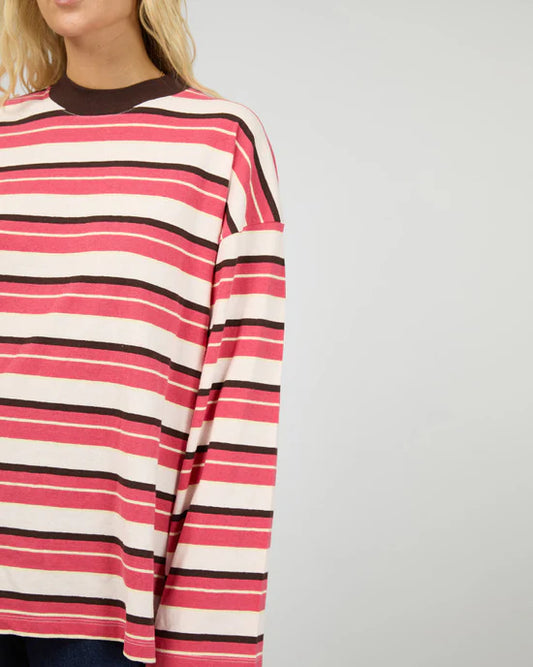 DOLLY LS STRIPE TEE
