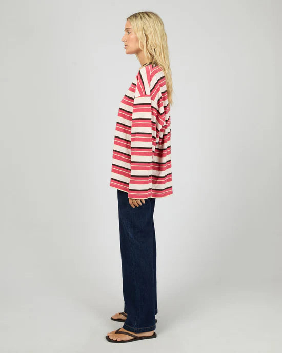 DOLLY LS STRIPE TEE