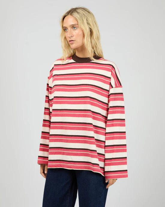 DOLLY LS STRIPE TEE