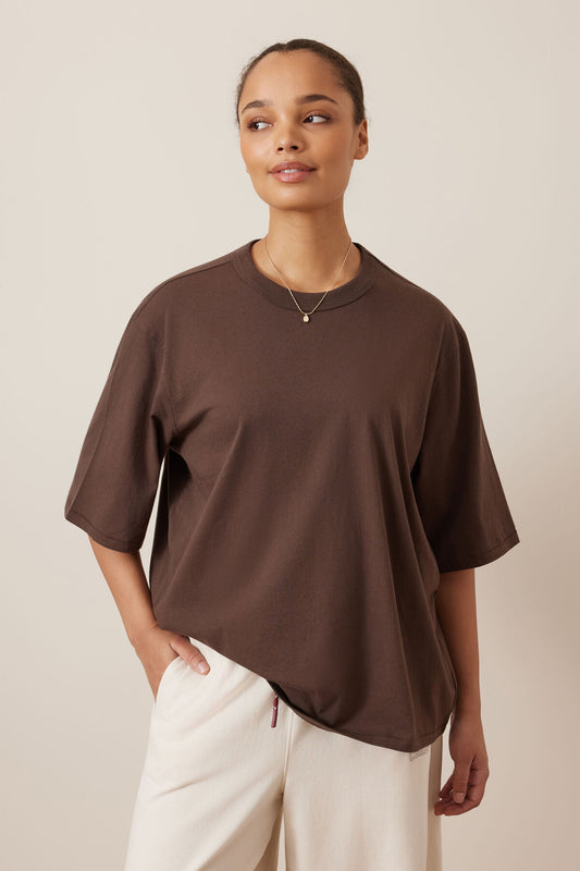 LUNA RELAXED TEE BRUNETTE