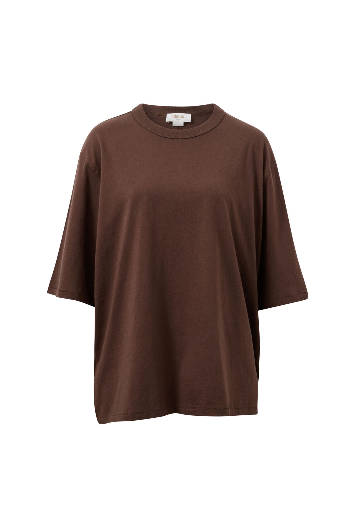 LUNA RELAXED TEE BRUNETTE