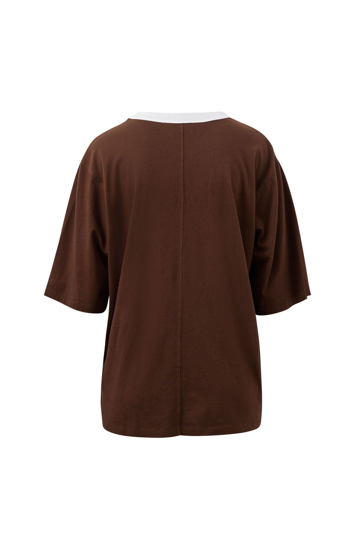 LUNA RELAXED TEE CHOC ABSTRACT