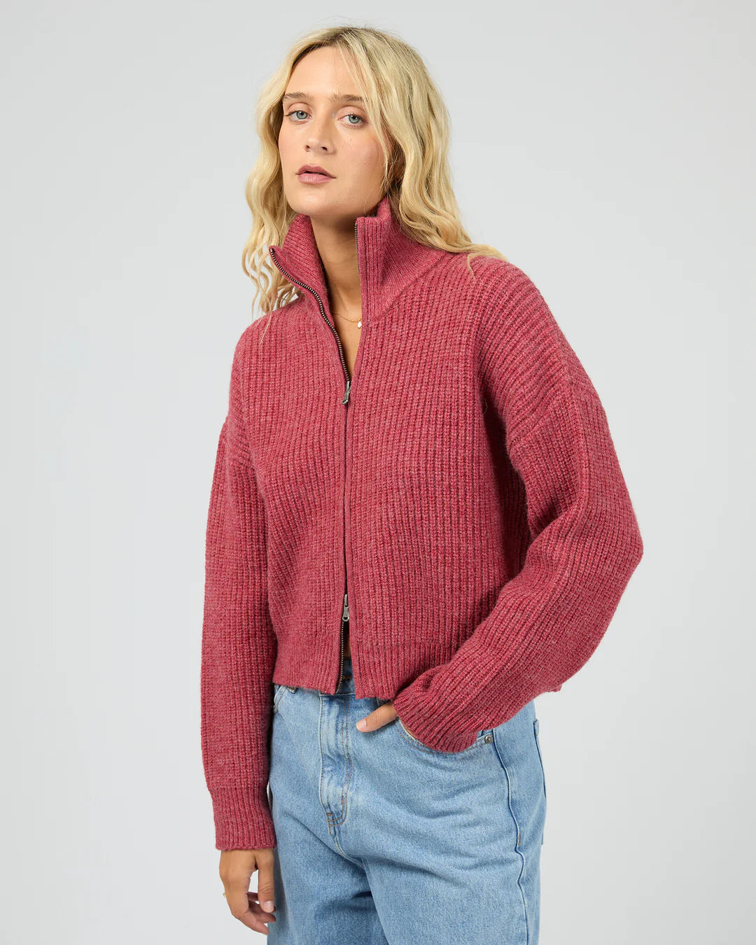 BRIDIE KNIT ZIP THROUGH