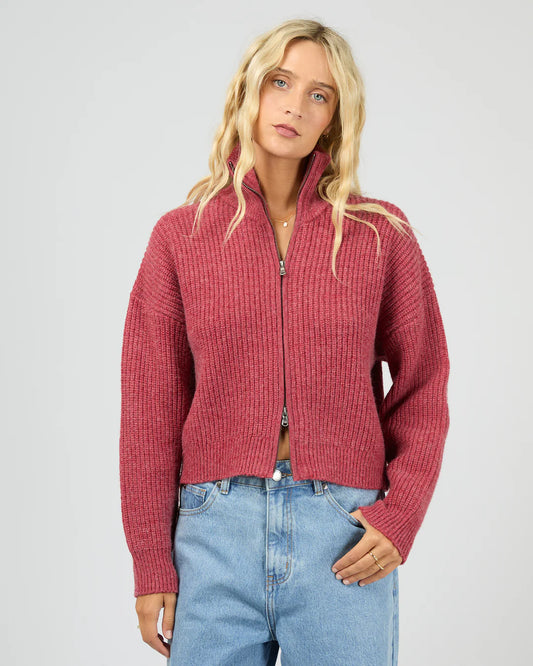 BRIDIE KNIT ZIP THROUGH