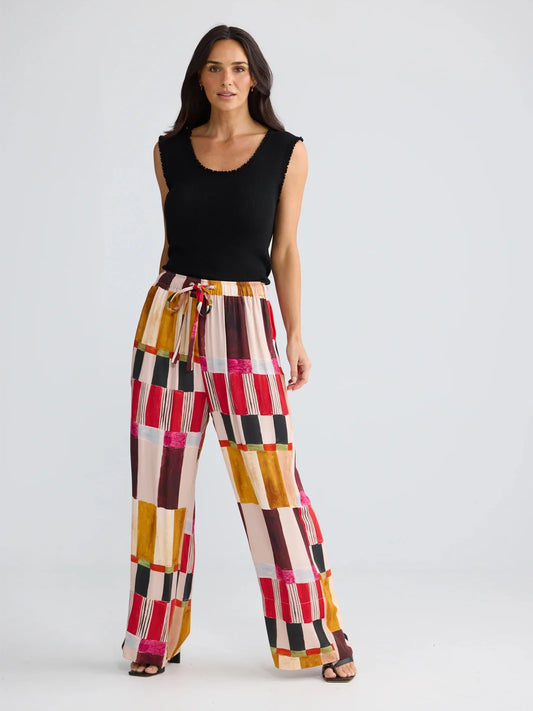 ASTRID PANT PAINTERLY GEO