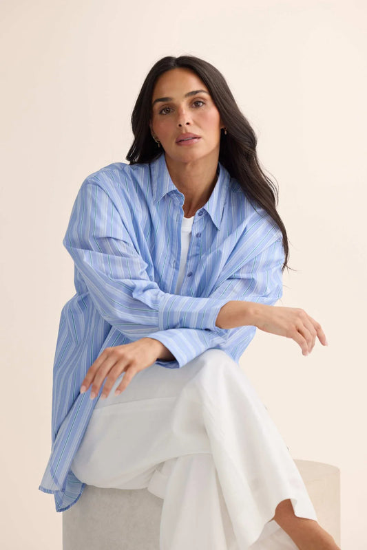 HOMESTEAD SHIRT BLUE STRIPE