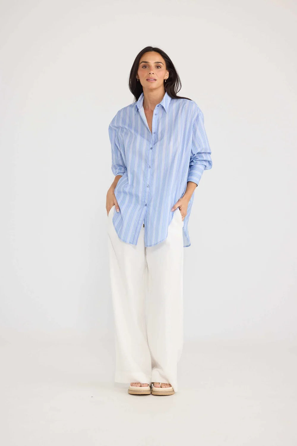 HOMESTEAD SHIRT BLUE STRIPE
