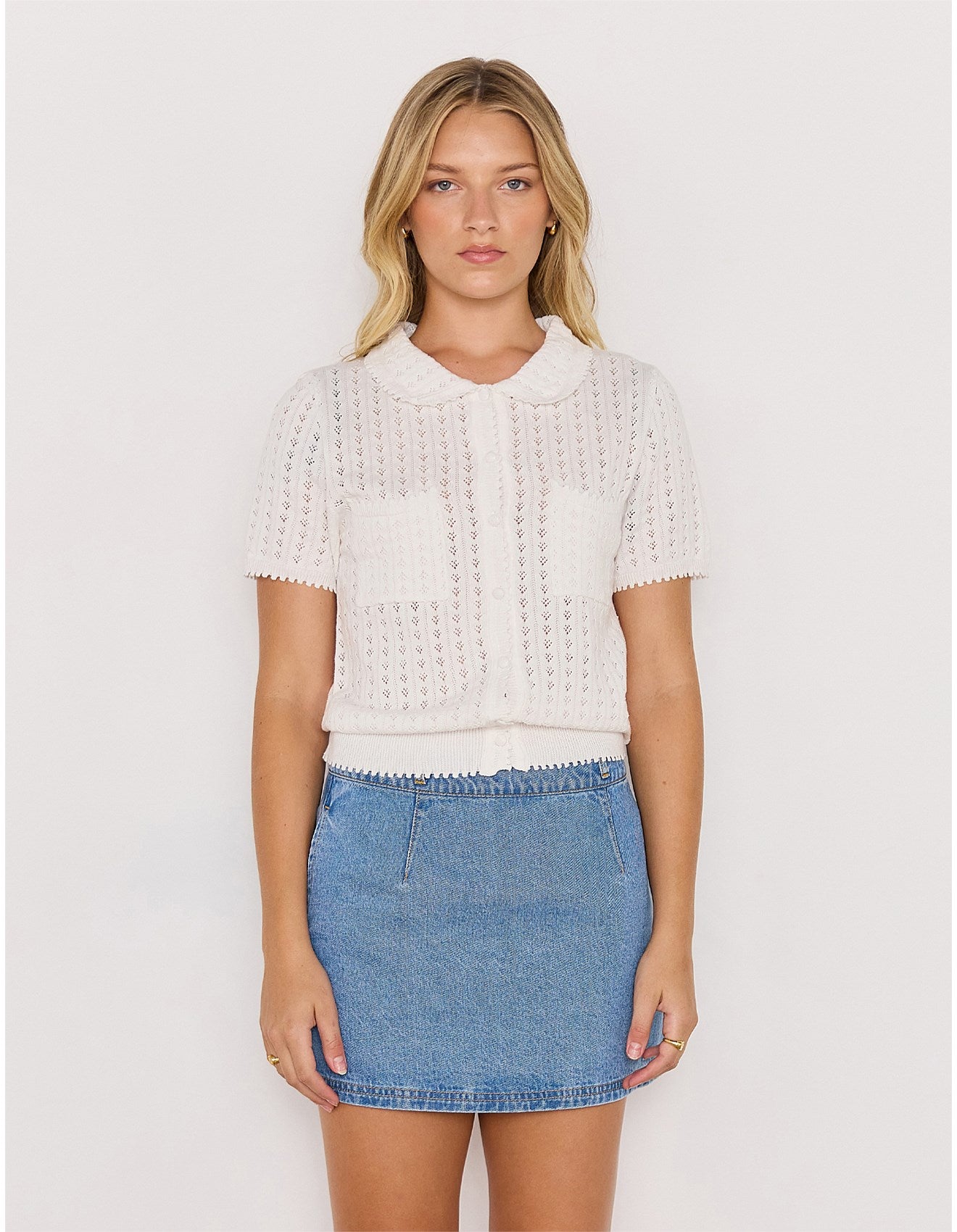 MILES DENIM MINI SKIRT