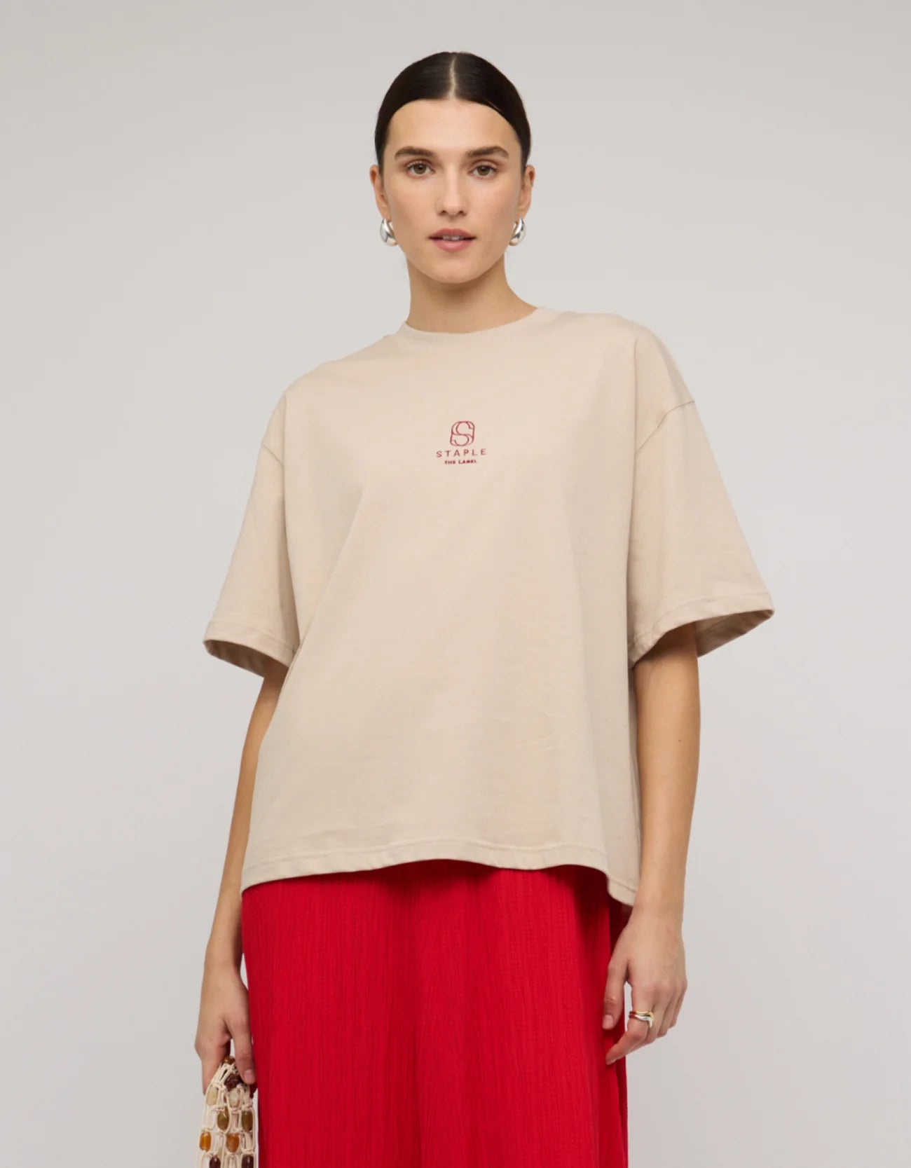 STAPLE EMBROIDERY TEE