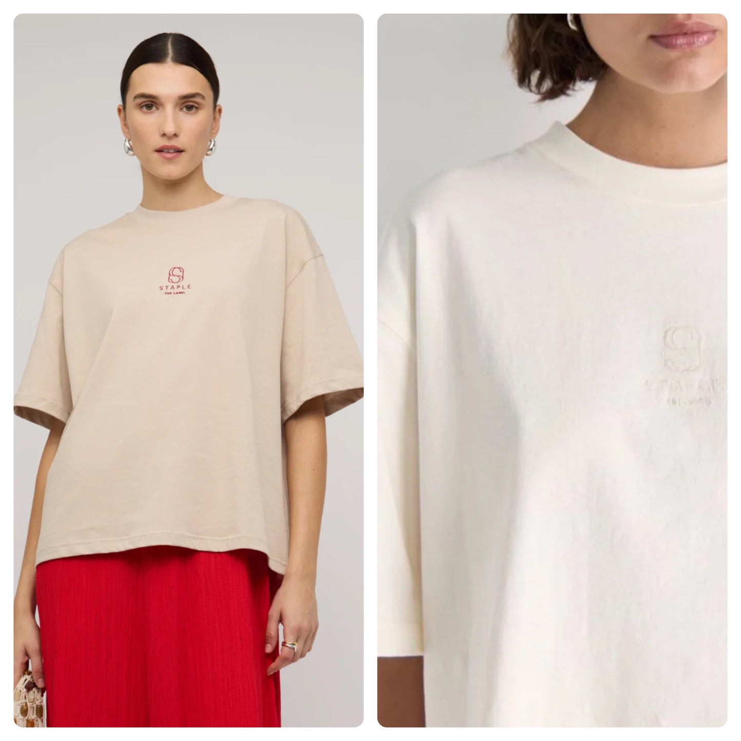 STAPLE EMBROIDERY TEE
