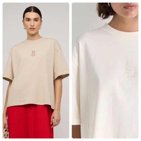 STAPLE EMBROIDERY TEE