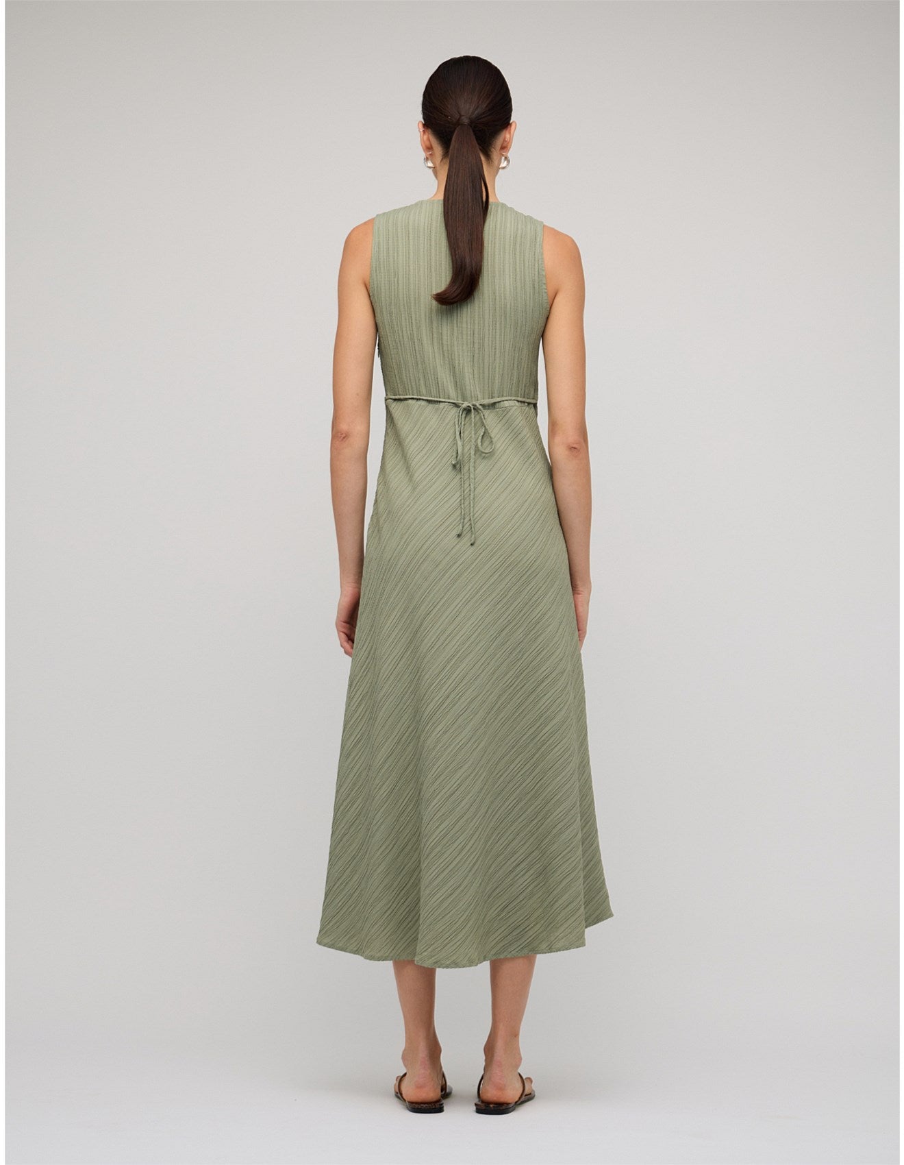 AMIRA BIAS MIDI DRESS