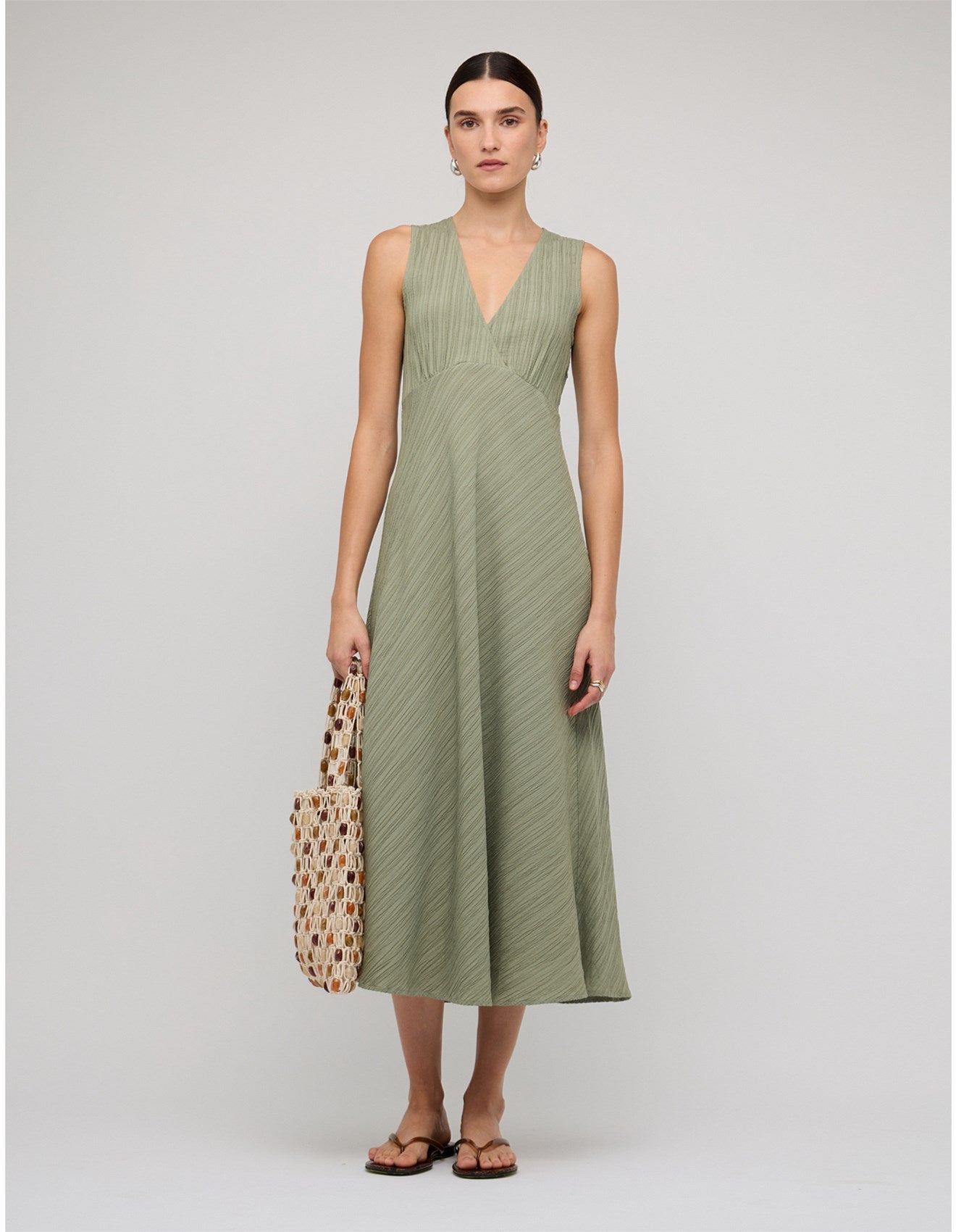 AMIRA BIAS MIDI DRESS