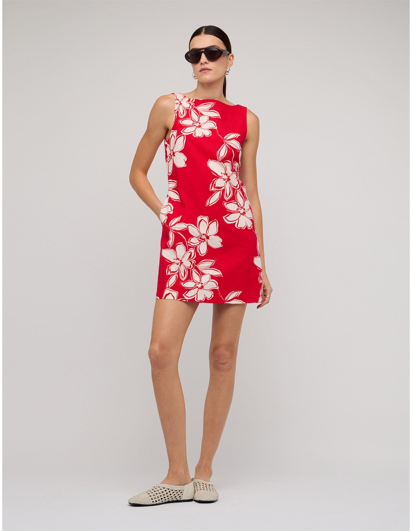 ELARA MINI DRESS RED