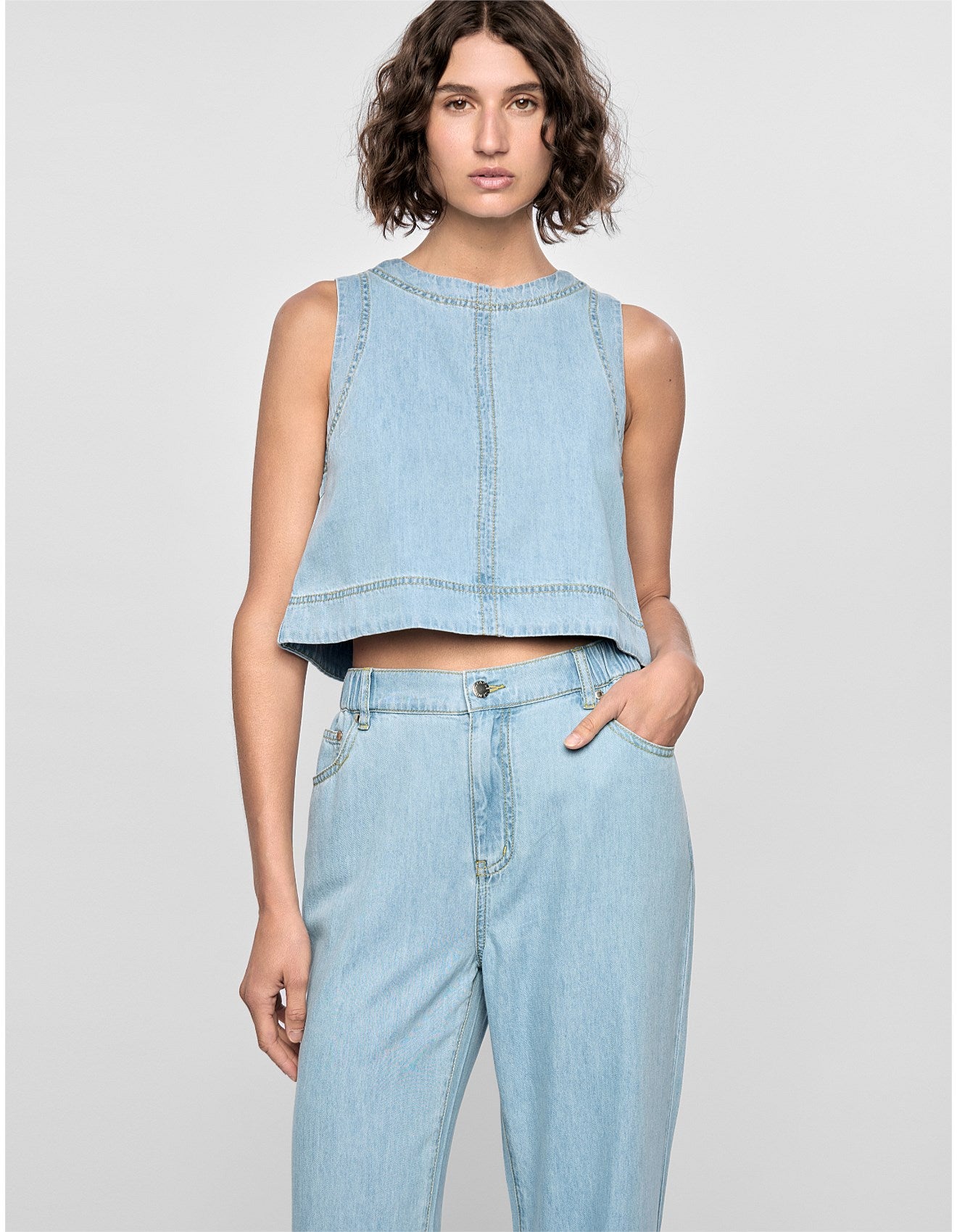 AMELIA CHAMBRAY TOP