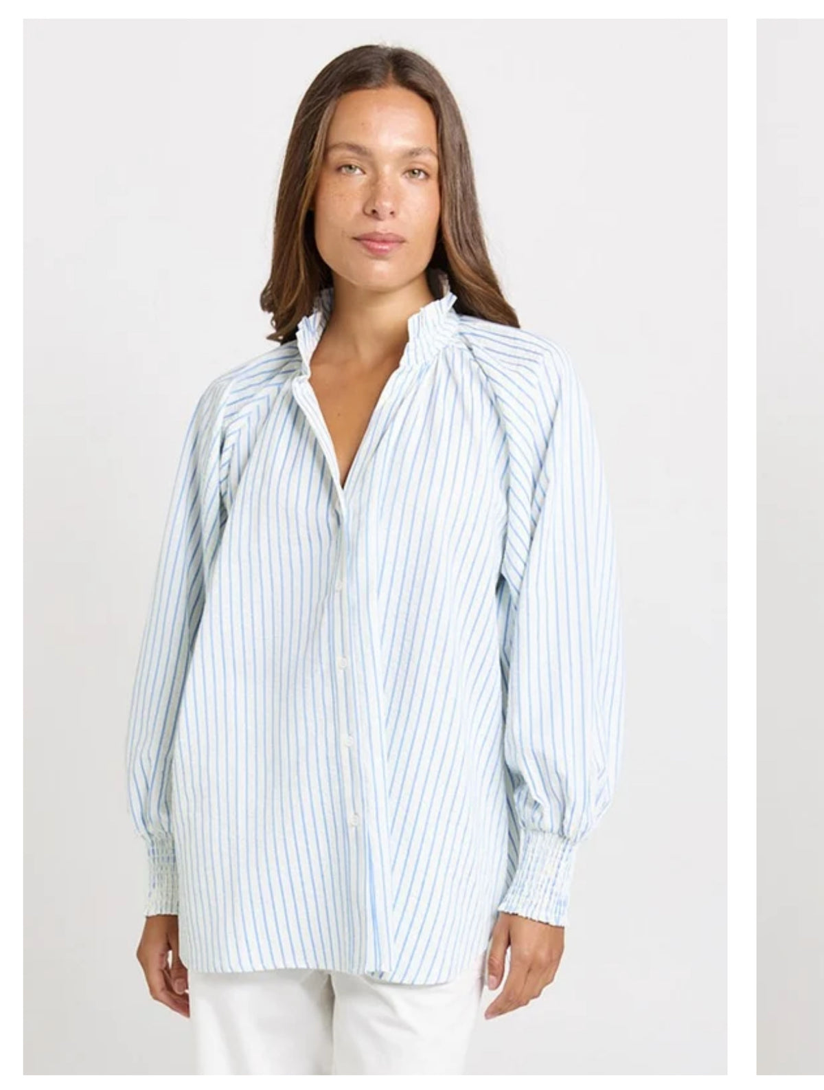 ROMI SHIRT BLUE/STRIPE