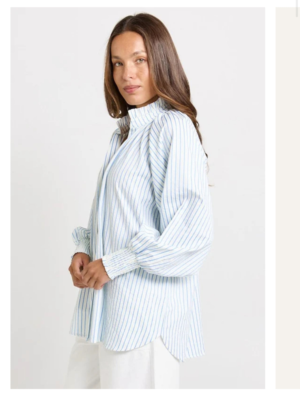 ROMI SHIRT BLUE/STRIPE