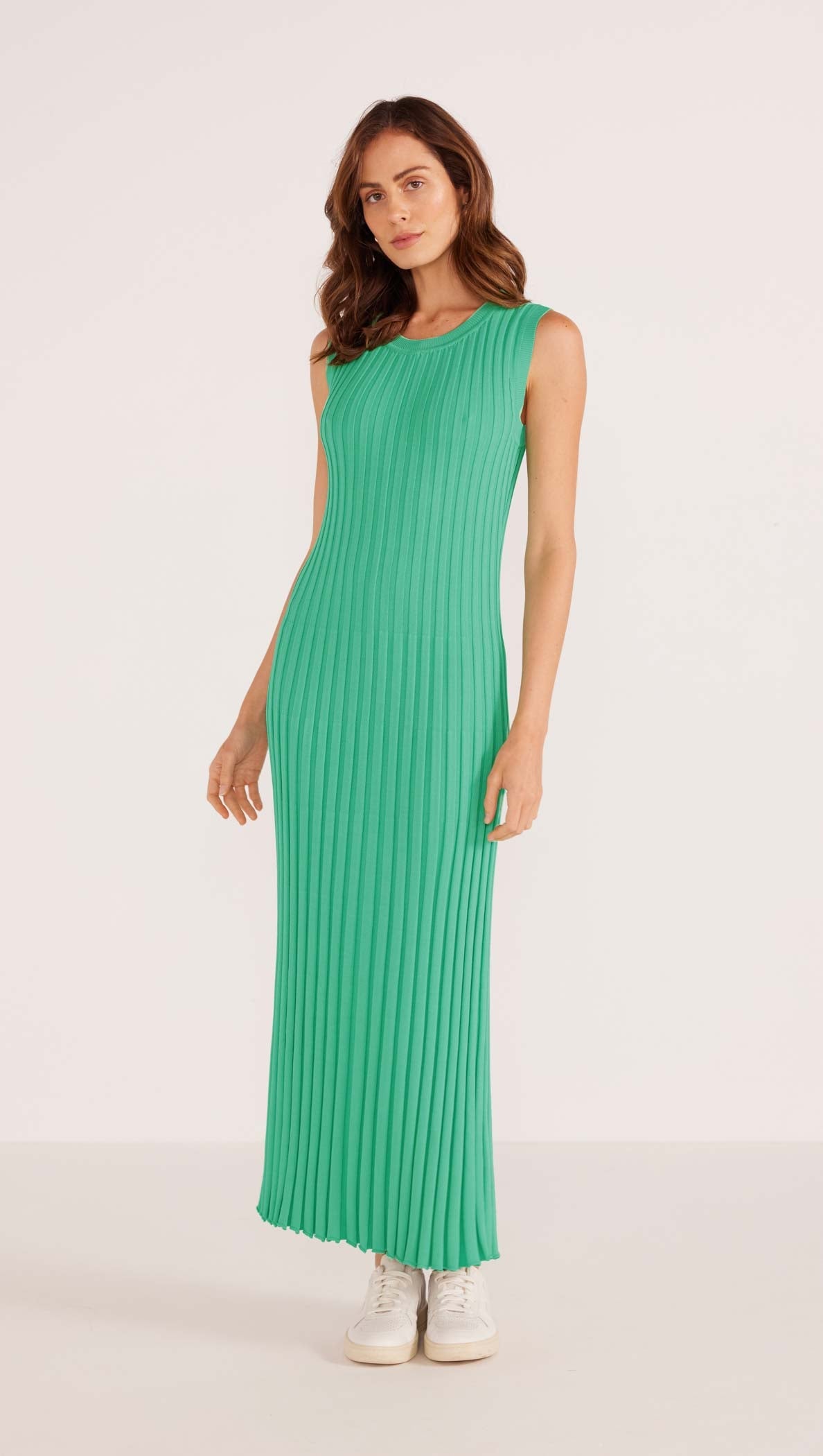 LORI RIB KNIT MIDI DRESS