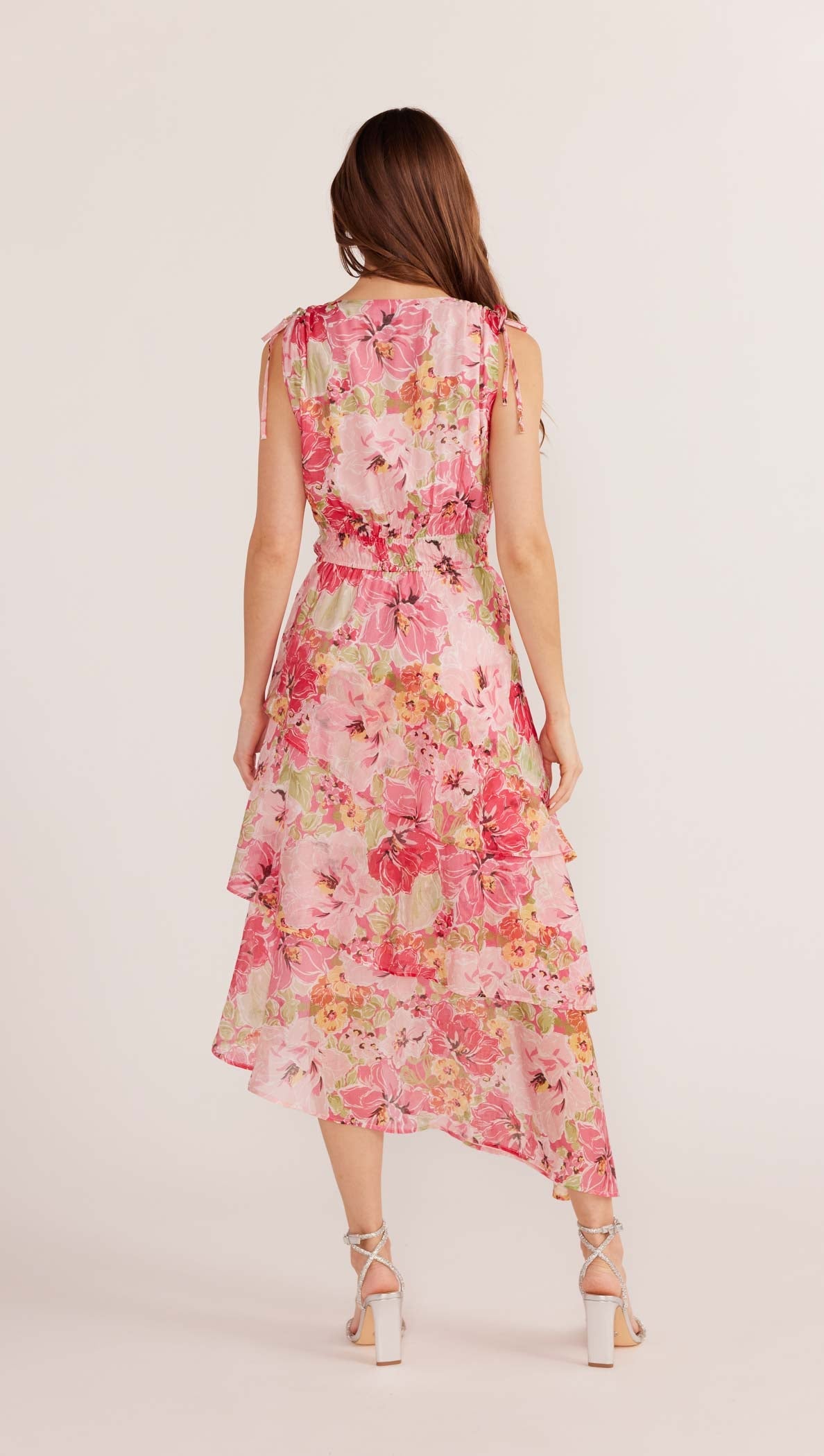 SIMONE TIERED MIDI DRESS