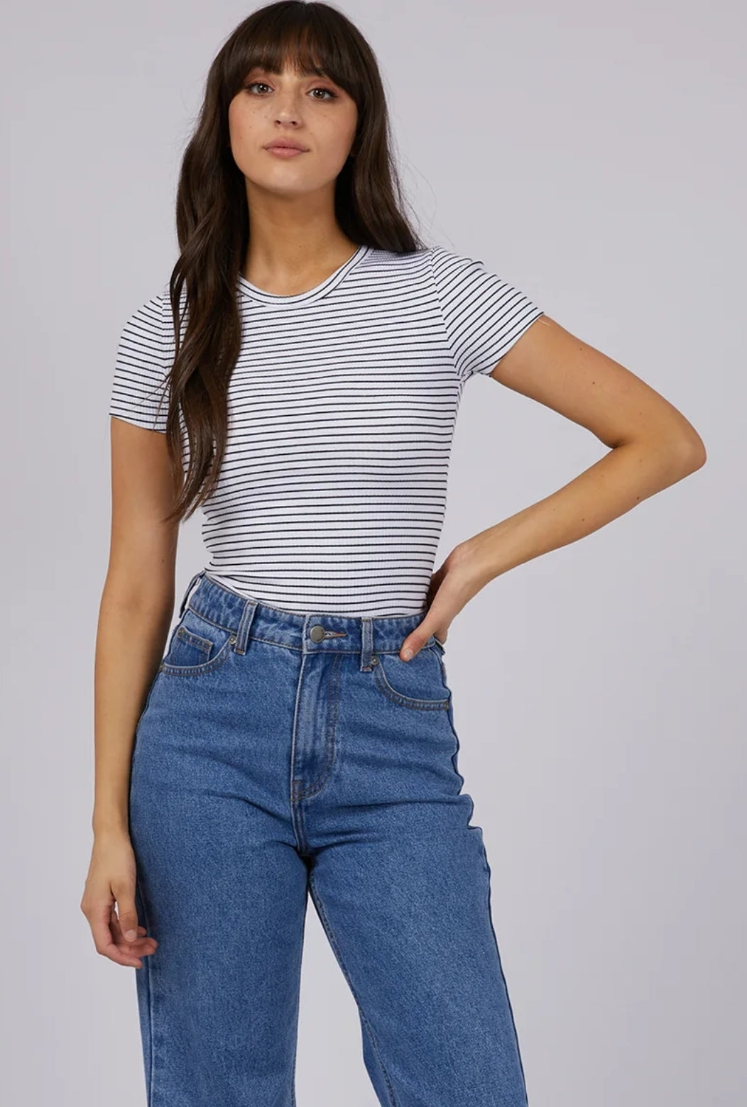eve rib stripe tee