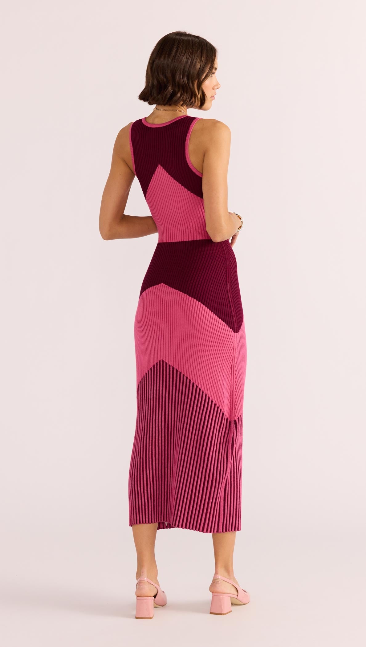 EMERIS INTARSIA KNIT DRESS