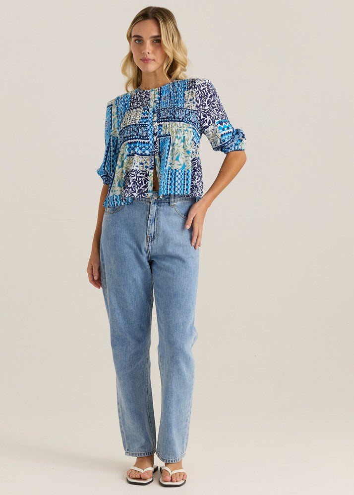 ISRA PEPLUM BLOUSE